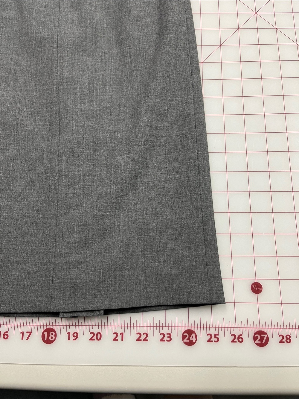 TALBOTS Career Travel Worship Luxe Wool Sht. SLV Grey Box Pleat Sheath Dress 16W - Picture 14 of 16